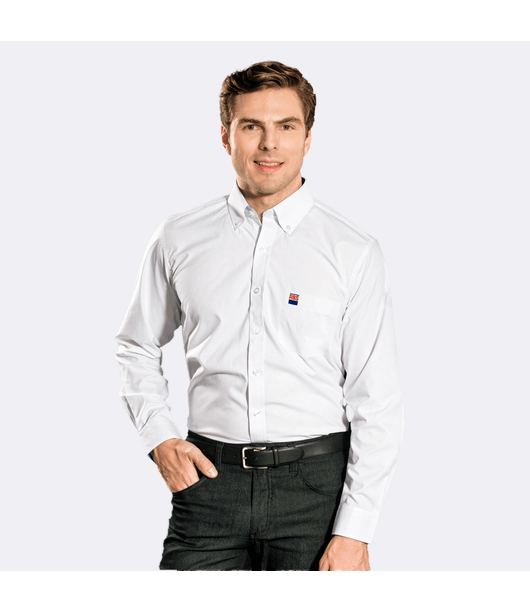 Camisa-Branca-Grife-ABS-Feminina-Manga-Longa---Costas Camisa-Branca-Grife-ABS-Feminina-Manga-Longa---Costas